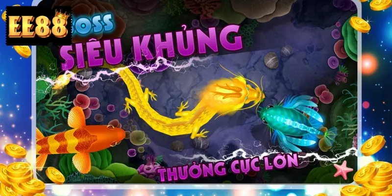 Giao diện game săn cá ấn tượng, kết hợp màu sắc sinh động Giao diện game săn cá ấn tượng, kết hợp màu sắc sinh động