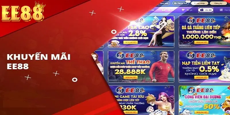 Khuyến mãi cá cược tại nhà cái EE88 cực kỳ giá trị, thể lệ tham gia đơn giản Khuyến mãi cá cược tại nhà cái EE88 cực kỳ giá trị, thể lệ tham gia đơn giản